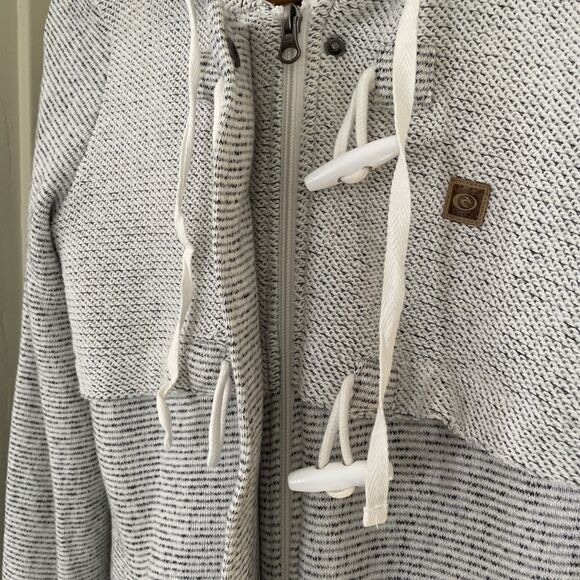 Rip Curl Penny‎ Longline Fleece Jacket Women's S Cream Casual Retro Warm - Picture 11 of 14